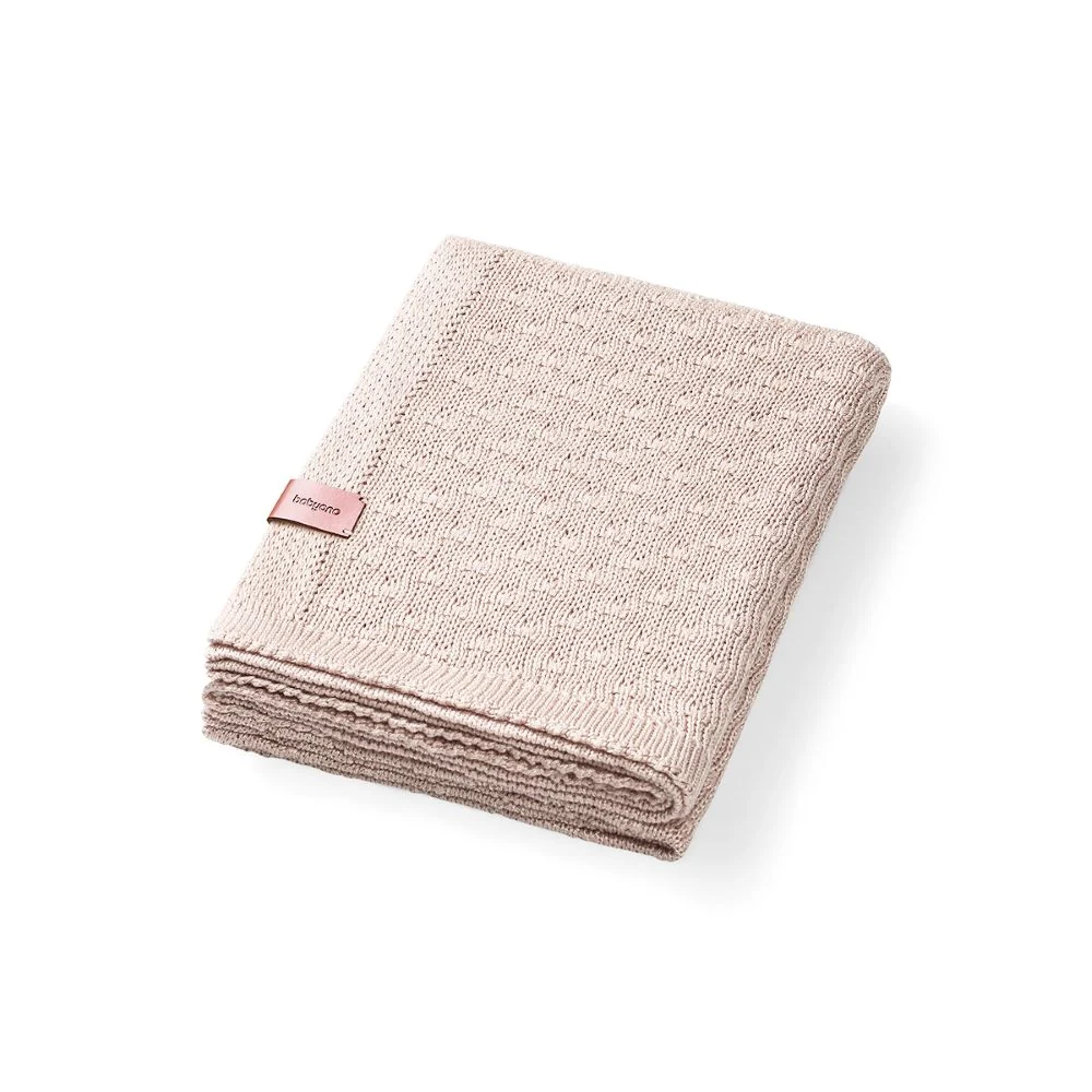 BabyOno Pletena bambus dekica 75x100 cm, svijetlo bež