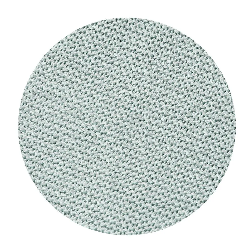 BabyOno Pletena bambus dekica s volanom 75x100 cm, mint