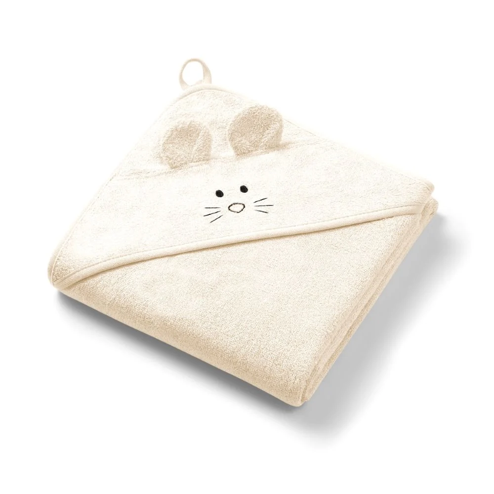 BabyOno Ručnik bambus 100x100 cm, ears, krem