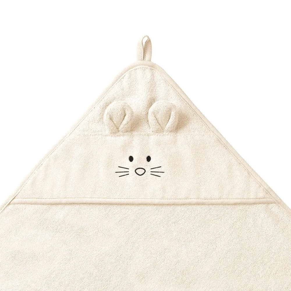 BabyOno Ručnik bambus 100x100 cm, ears, krem