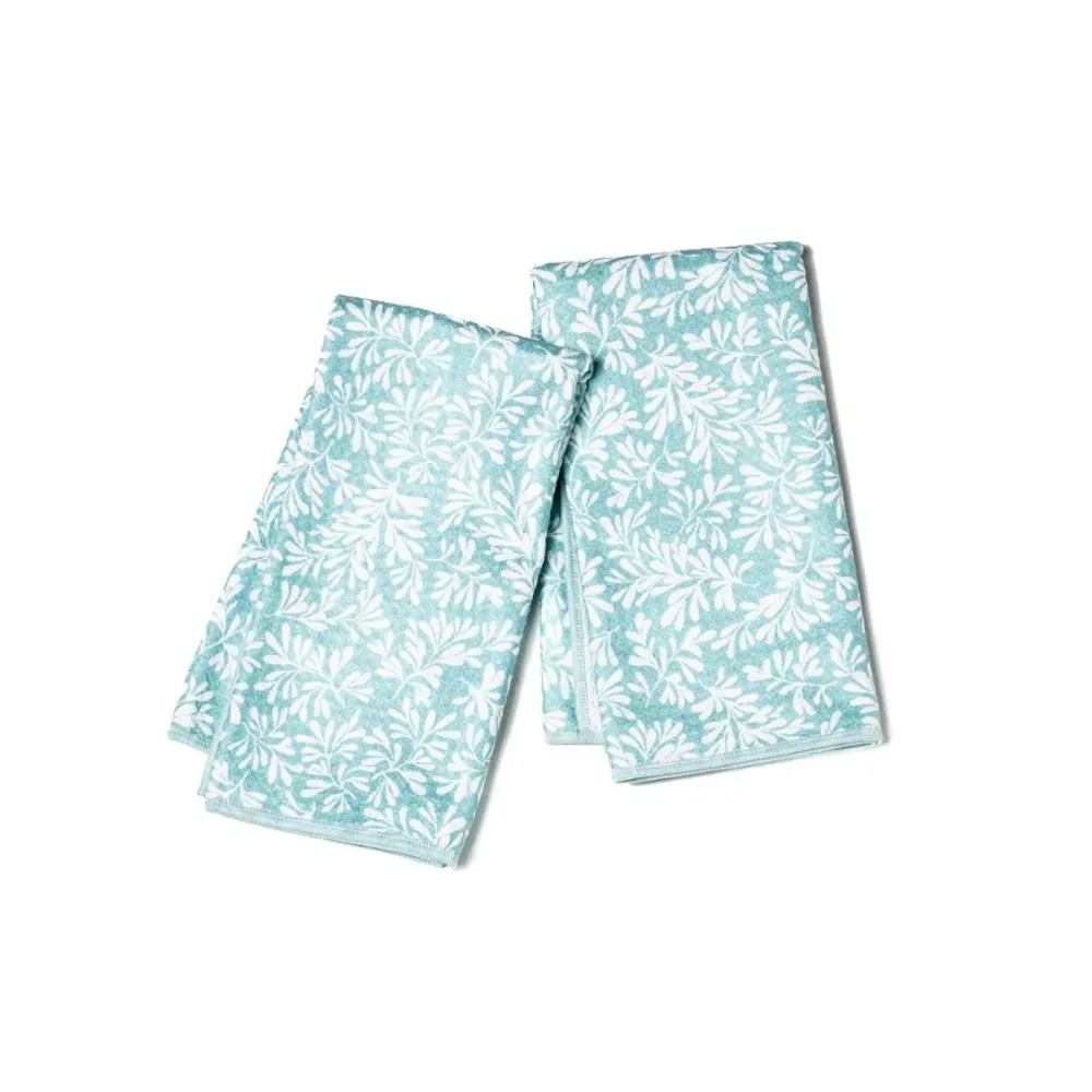 Biggie Towel (Set 2) - Herbage Turquoise