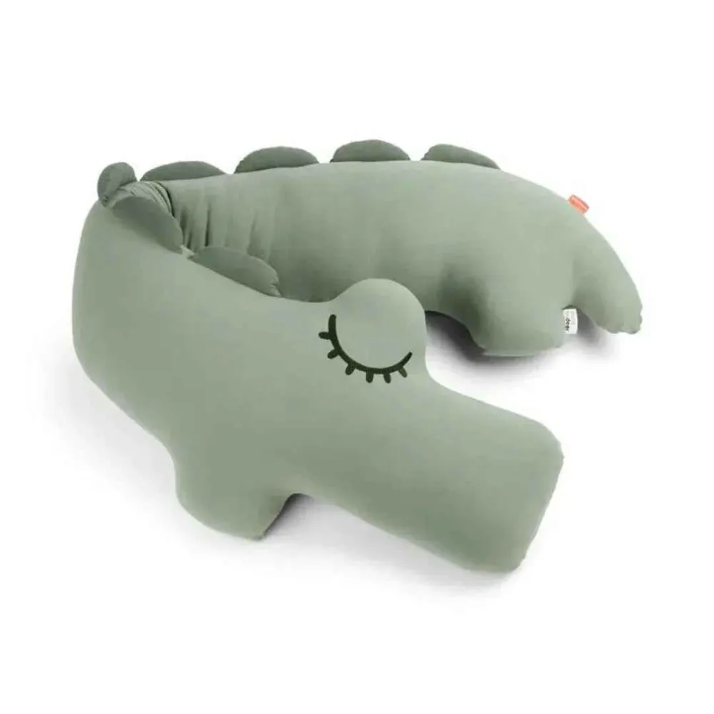 Done Deer® Comfy mehka blazina za spanje Croco Green