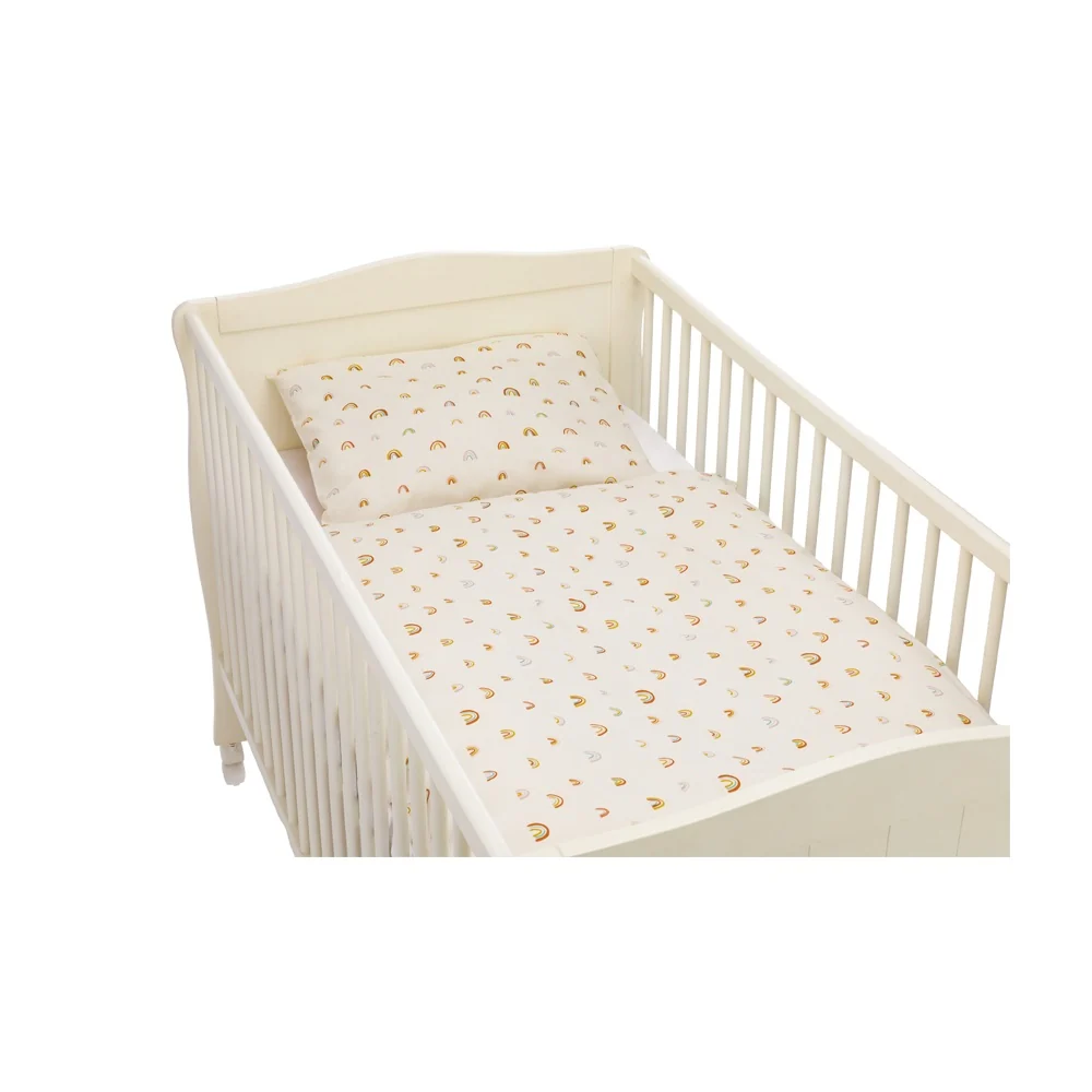 Fillikid navlaka za posteljinu 2 dijela 100x140 cm Rainbows beige