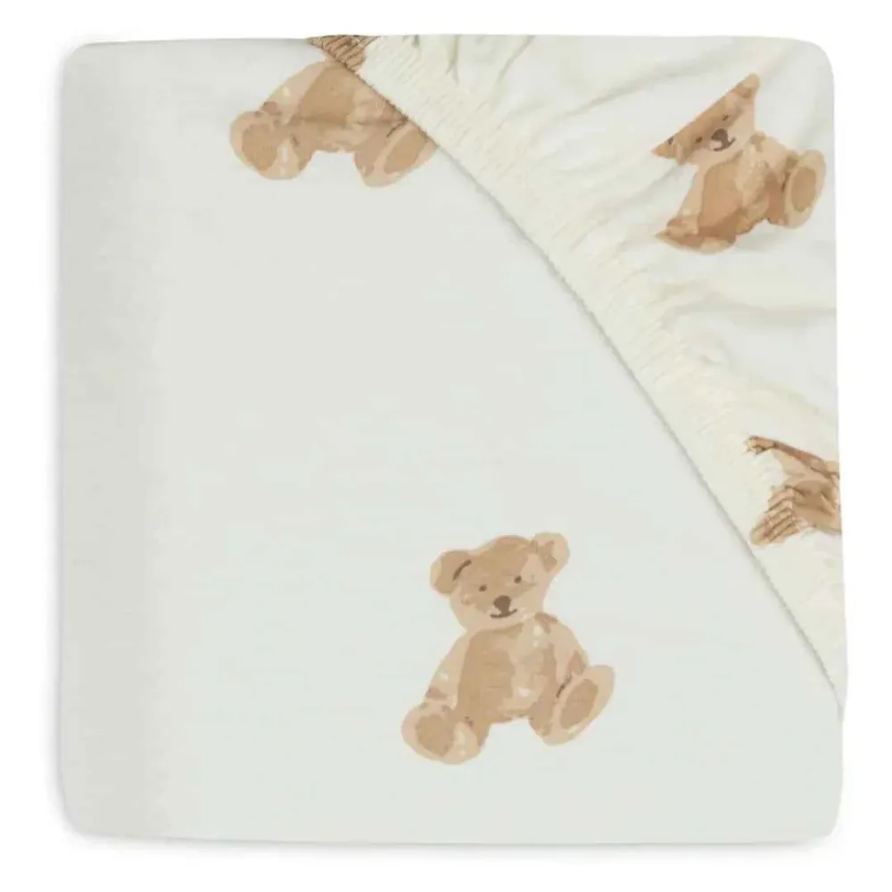 Jollein® Pamučna plahta 60x120cm Teddy Bear