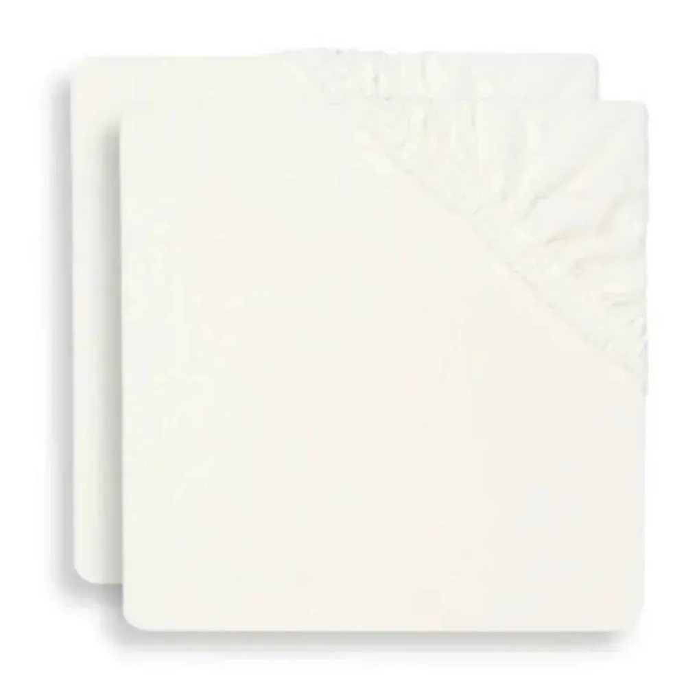 Jollein® Pamučna plahta 2 komada 120x60 Ivory