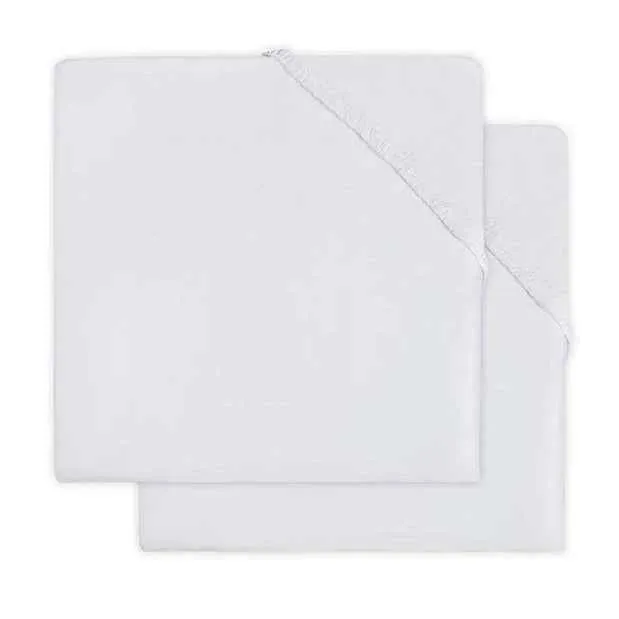 Jollein® Pamučna plahta White 2 komada 120x60