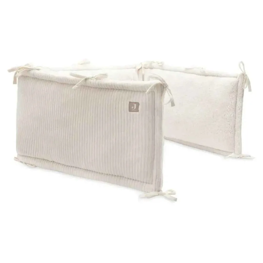 Jollein® Zaštitna obruba za krevetić Cloudy Rib 180x30 Oatmeal