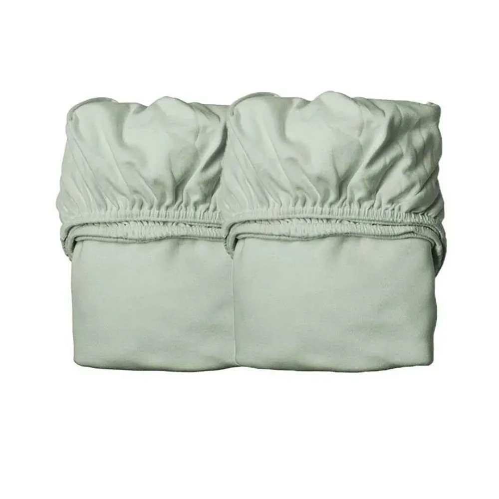 Leander® Pamučna plahta 60x140 cm 2 kom Sage Green