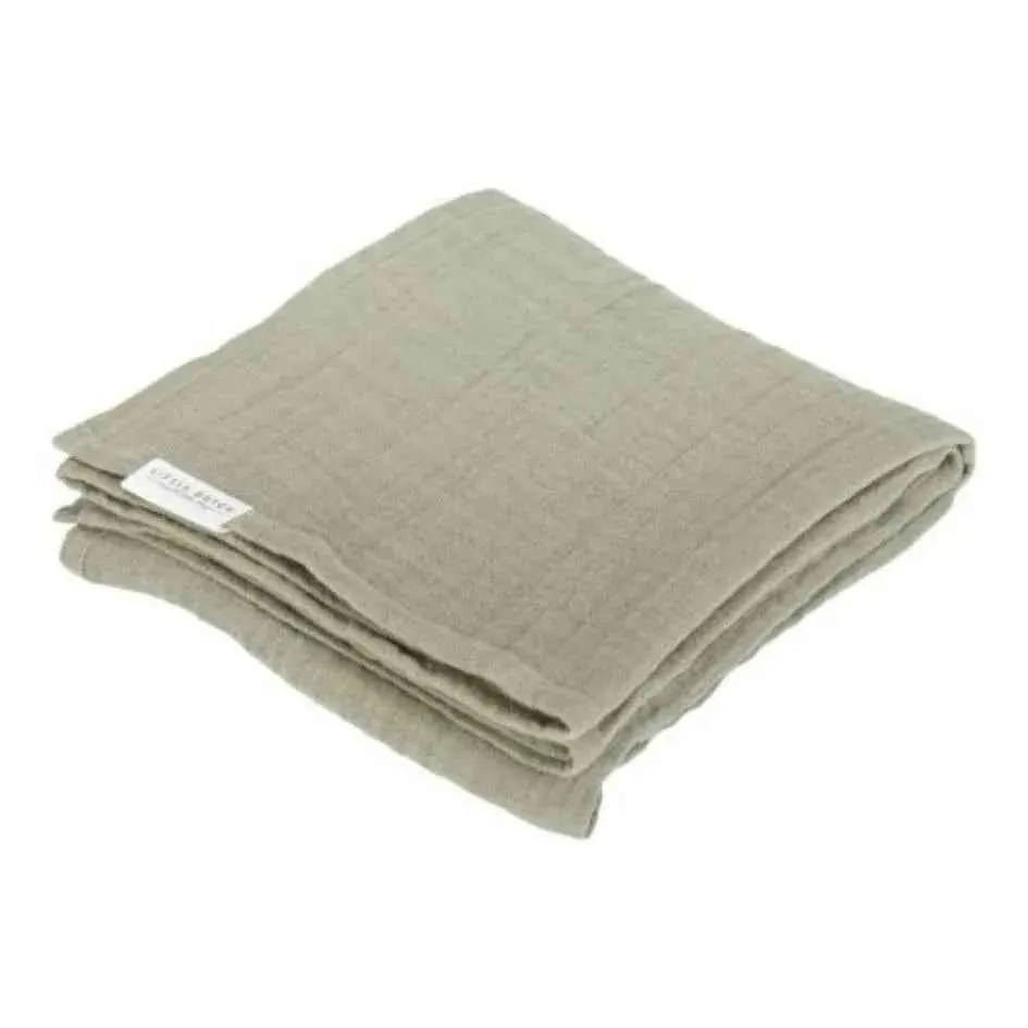 Little Dutch® Komplet 2 tetra pelene Little Farm/Olive 70x70