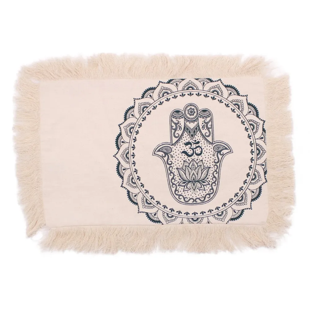 Navlaka za jastuk Hamsa Mandala 30x50cm Zelena