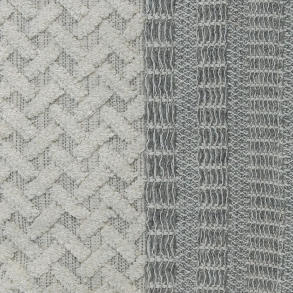 Porto Hand Towel - Grey- Natural