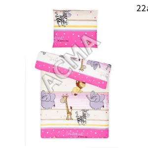 Posteljina set 2 elementa za krevet 160x80 cm uzorak-22a