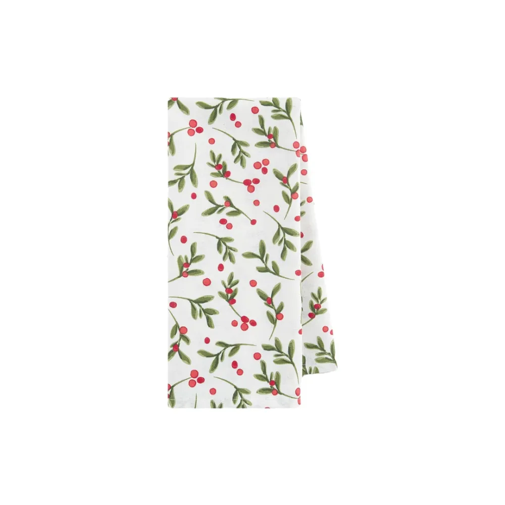 Under Mistletoe Dishtowel