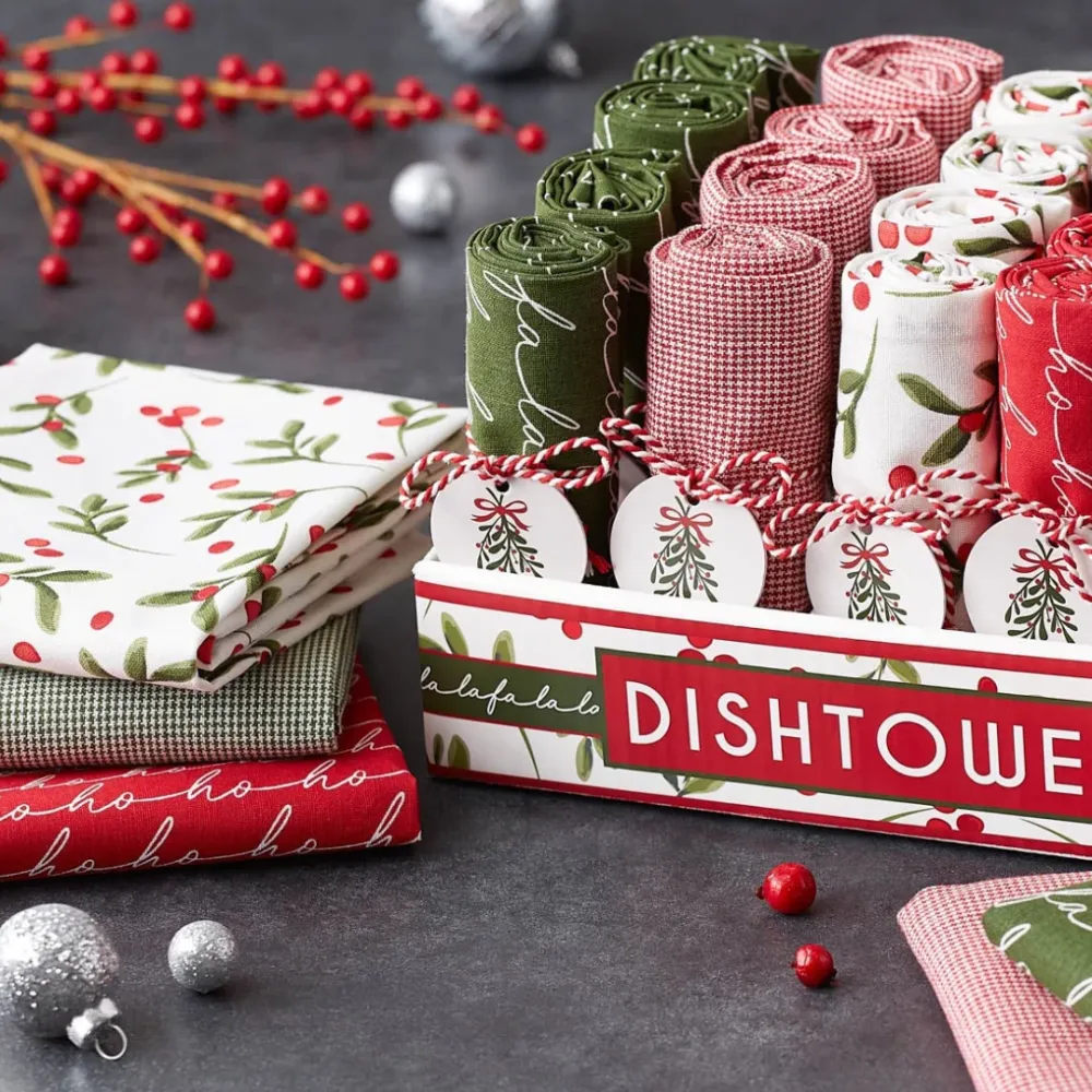 Under Mistletoe Dishtowel