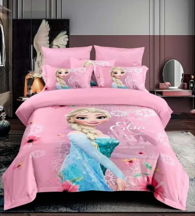 Decija Posteljina Elza Frozen Roze 3 Dela