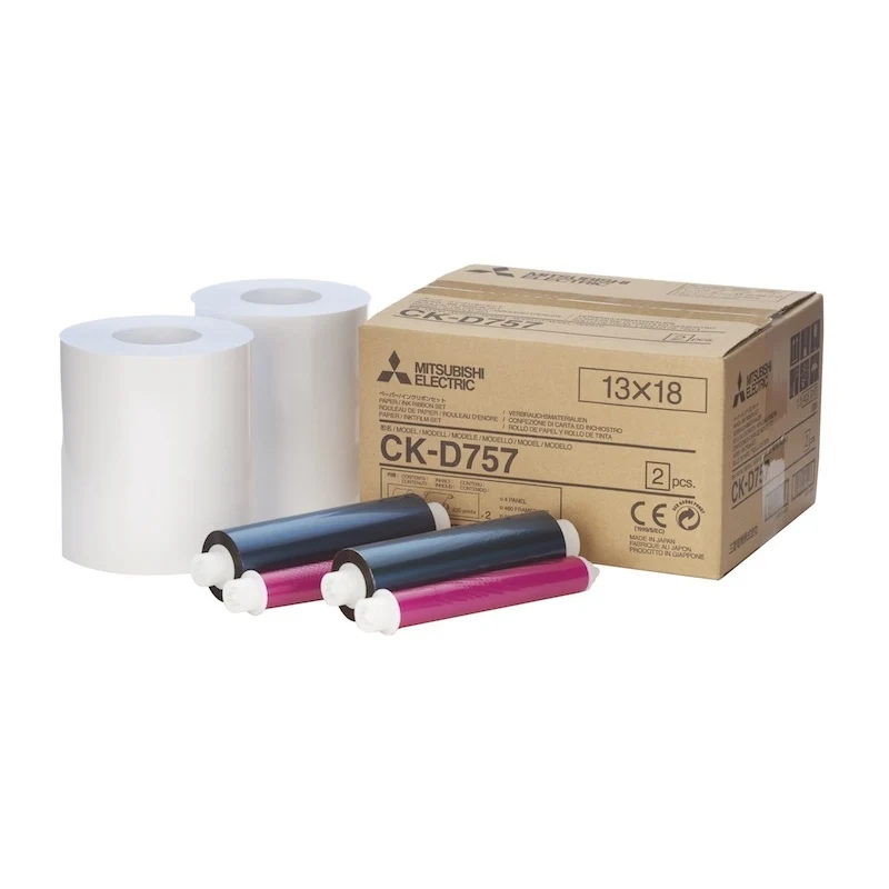 Mitsubishi CK-D757/ set 2 role papira i 2 toner trake