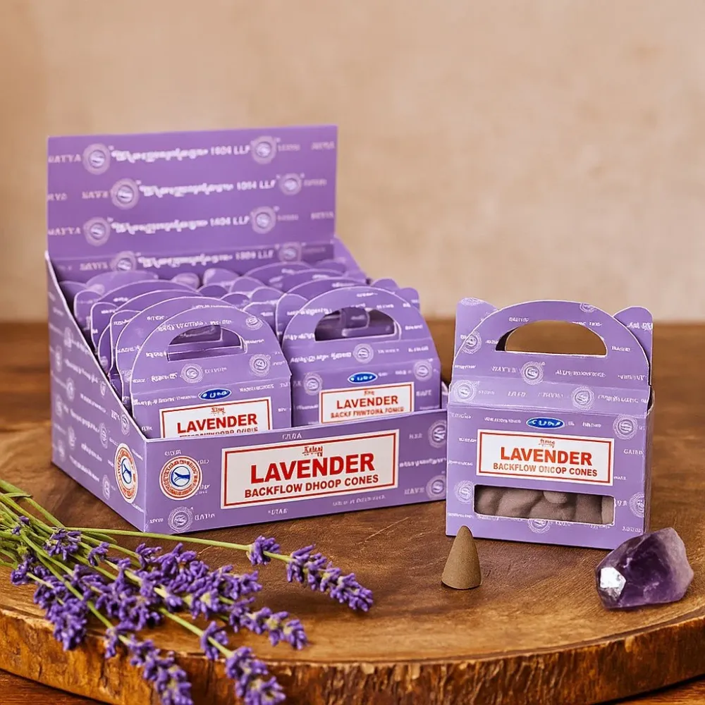 Konusi tamjana za povratni tok Lavanda 24 komada Satya