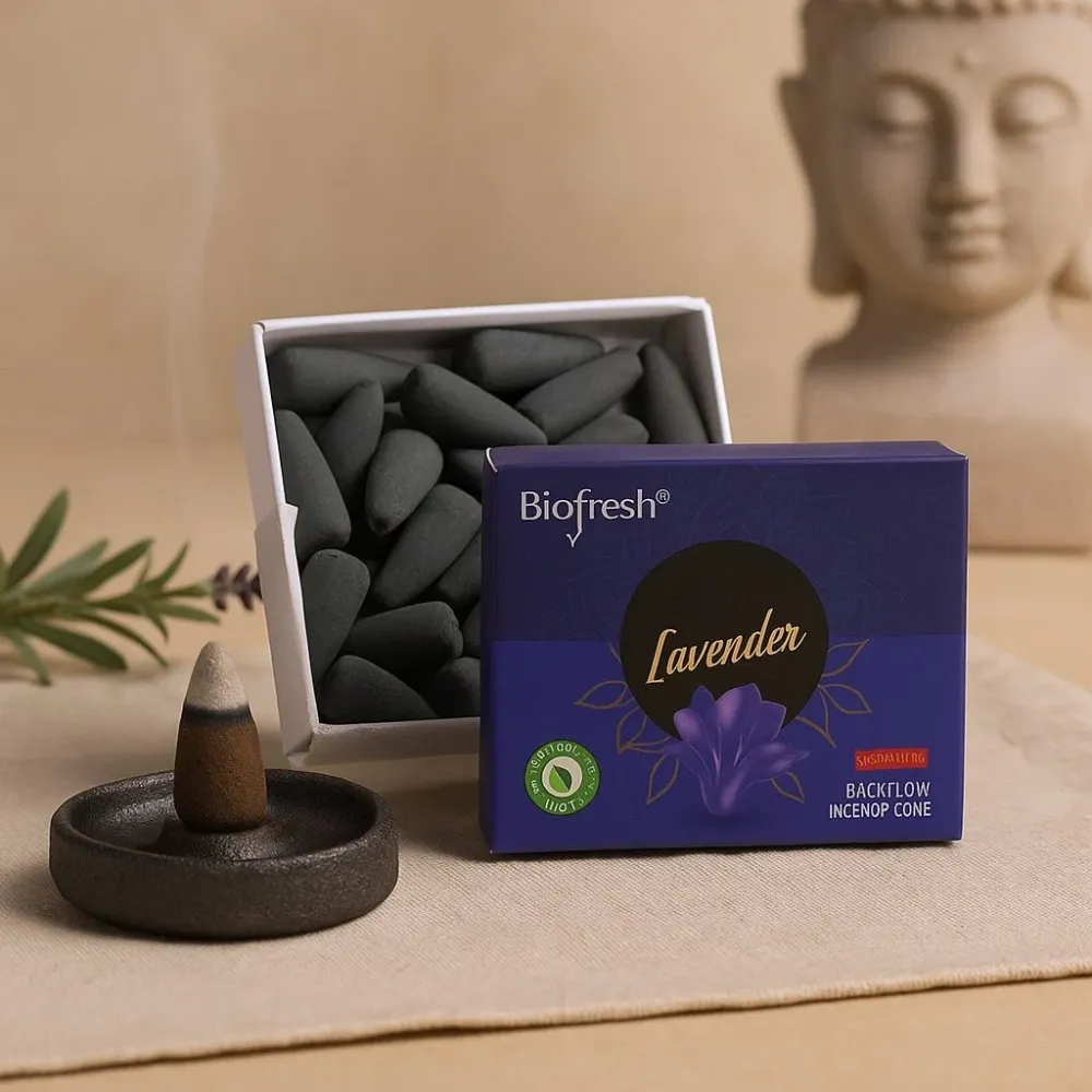 Lavanda ugljično bez dimni konusi tamjana za povratni tok 40 komada