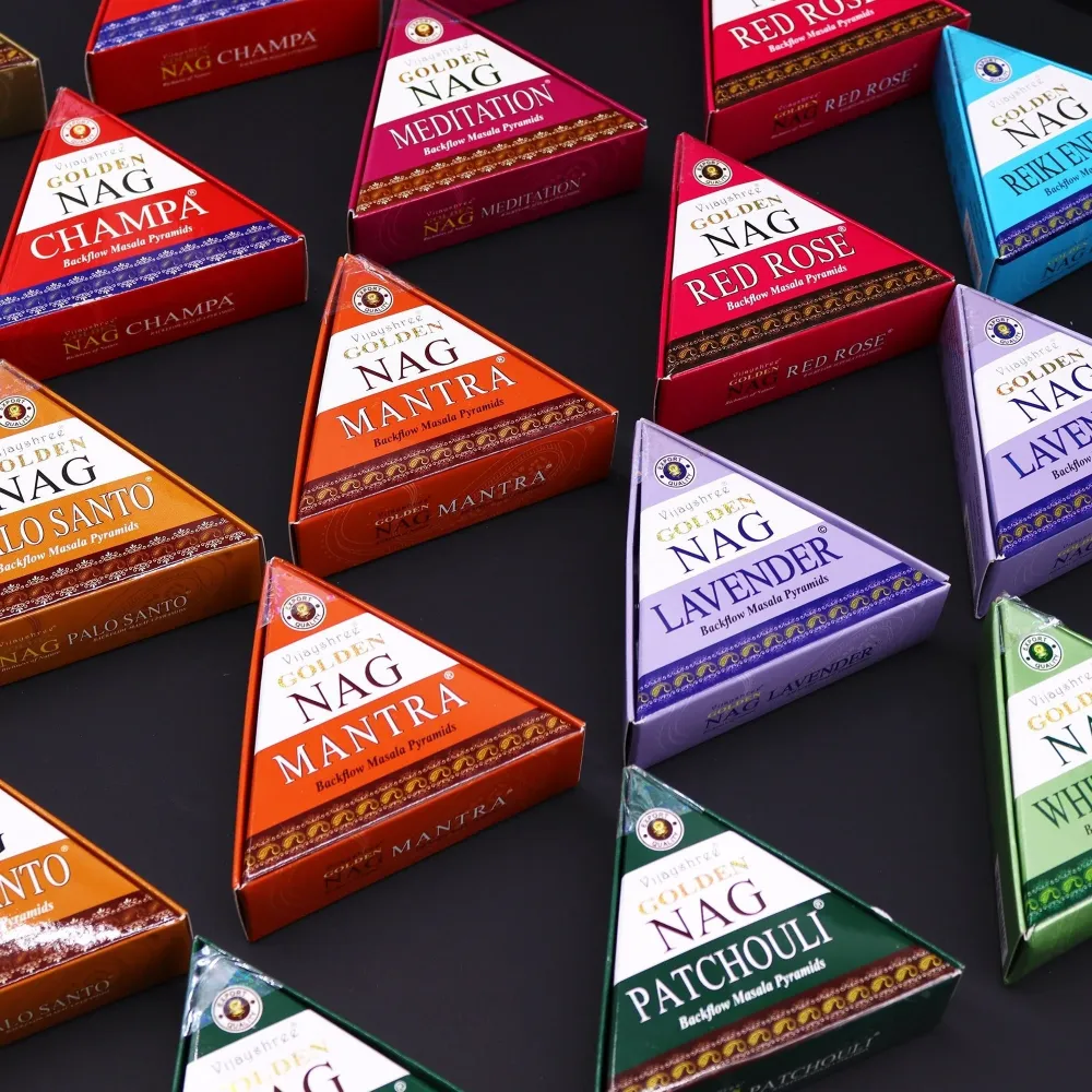 Patchouli konusi tamjana za povratni dim Jumbo 42g Golden Nag