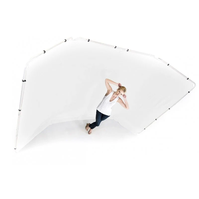 Lastolite PANORAMIC WHITE 4m x 2,3m - pozadina sa okvirom bijela