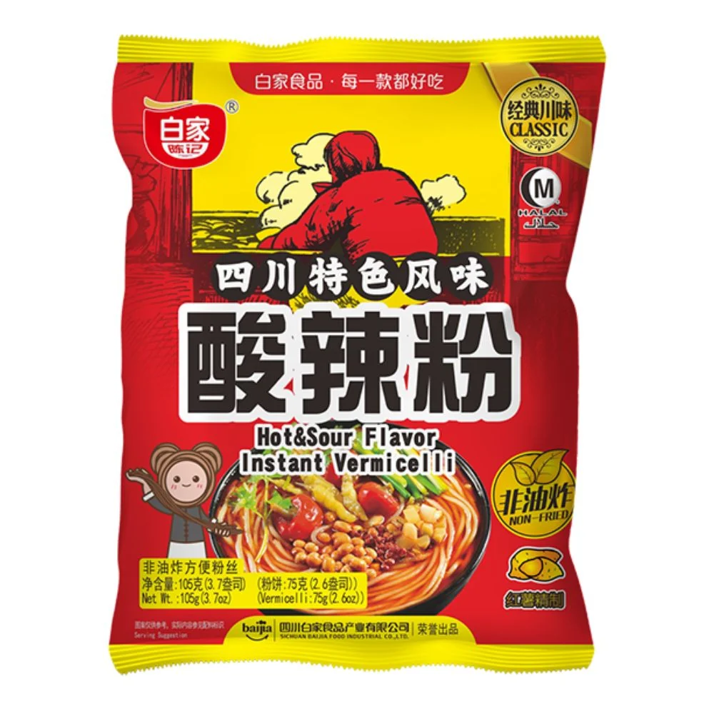 'Kuan Instant Vermicelli Hot & Sour, instant vermicelli ljuti od 105g