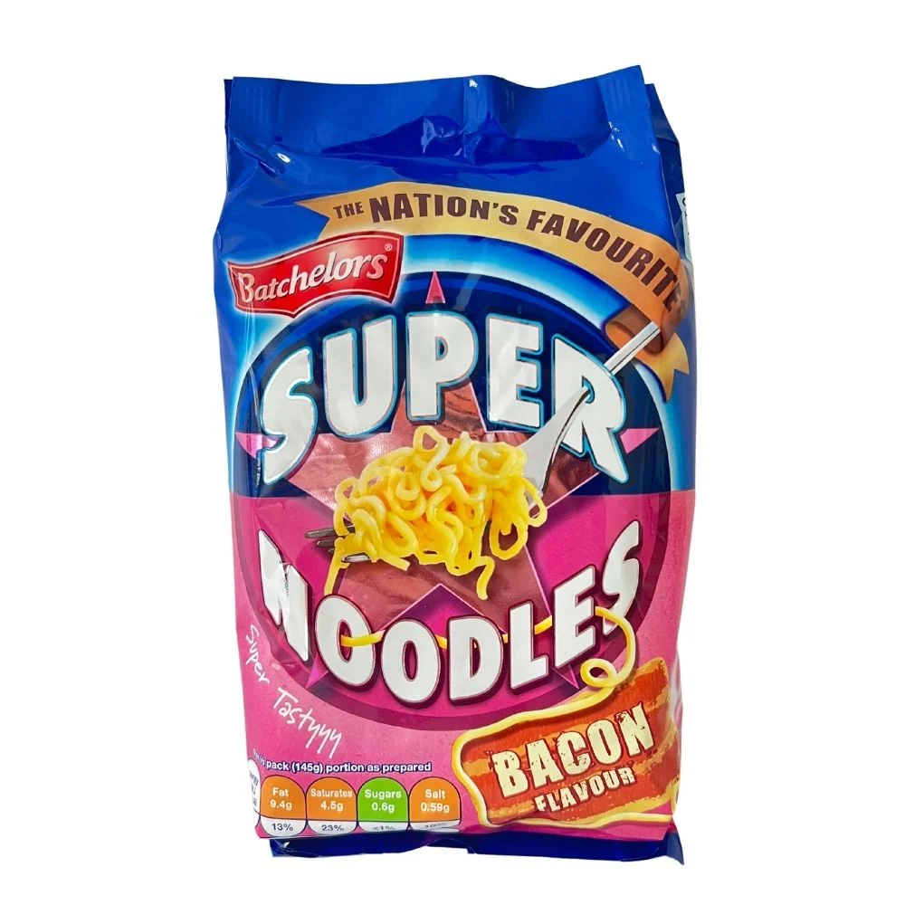 Batchelor Super Noodles Bacon, rezanci s okusom slanine 90g