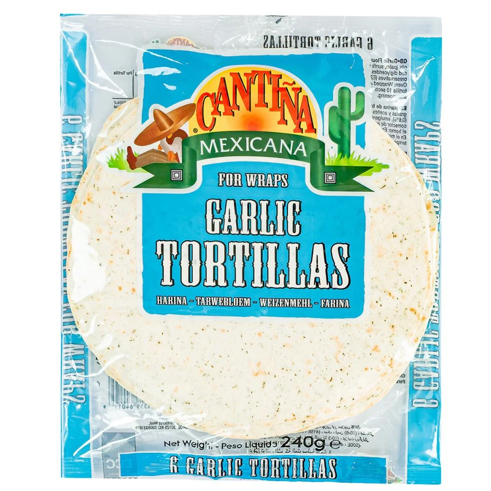 Cantina Mexicana Garlic Tortillas, 6 tortilja s okusom češnjaka od 240g