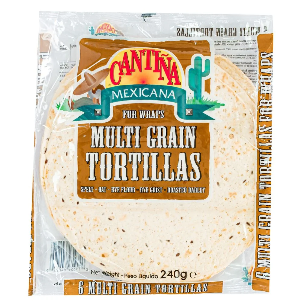 Cantina Mexicana Multigrain Tortillas, 6 tortilja od žitarica od 240g