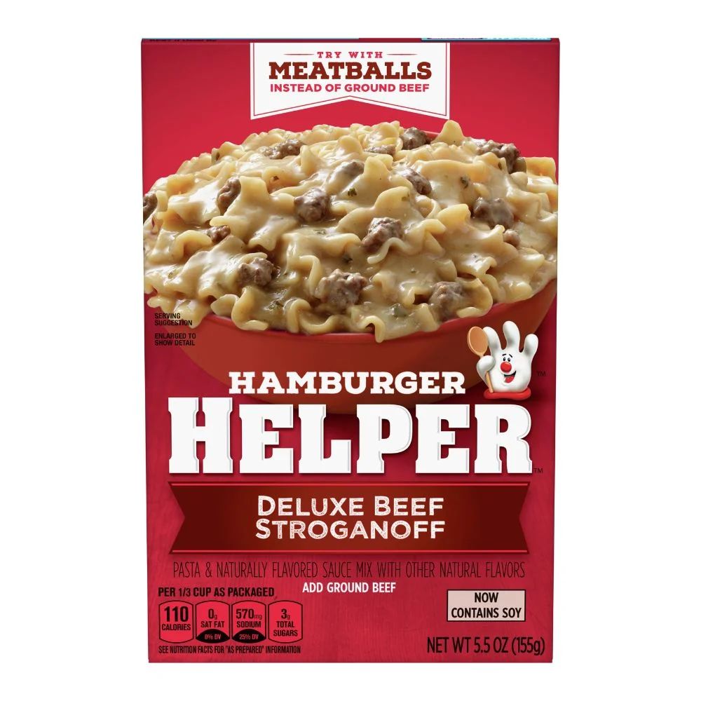 Hamburger Helper Deluxe Beef Stroganoff, mješavina za tjesteninu s hamburgerom od 155g