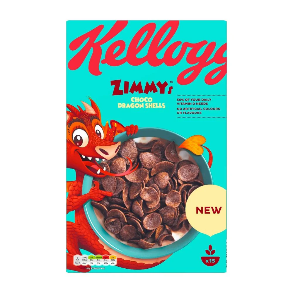 Kellogg's Zimmy's Dragon Shells, čokoladne pšenične pahuljice od 450g
