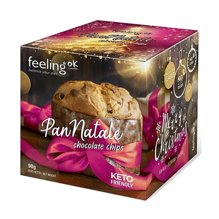 Keto Pannatale blagdanski s čokoladnim kapljicama Feeling Ok 90g