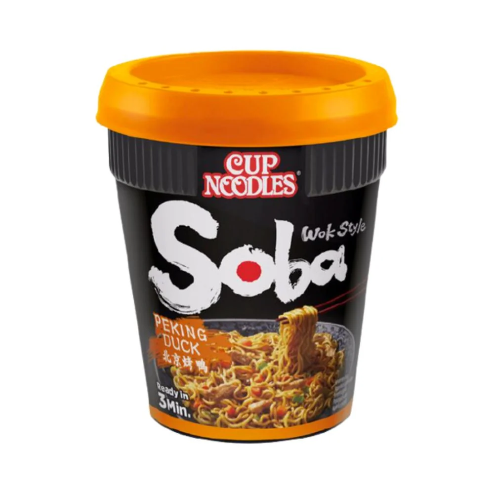 Nissin Noodles Soba Pecking Duck, rezanci s umakom od pekinške patke od 87g