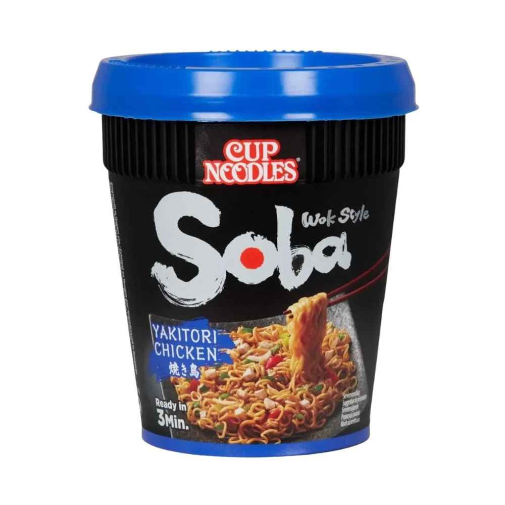 Nissin Noodles Soba Yakitori Chicken, rezanci s yakitori umakom od piletine od 89g