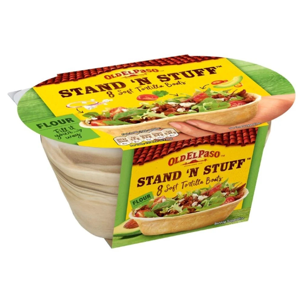 Old El Paso Tortilje Stand'n Stuff, 8 meksičkih tortilja od 193g