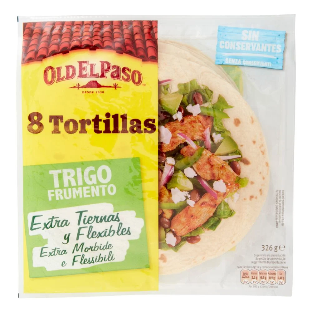 Old El Paso Tortilje, 8 tortilja od 326g