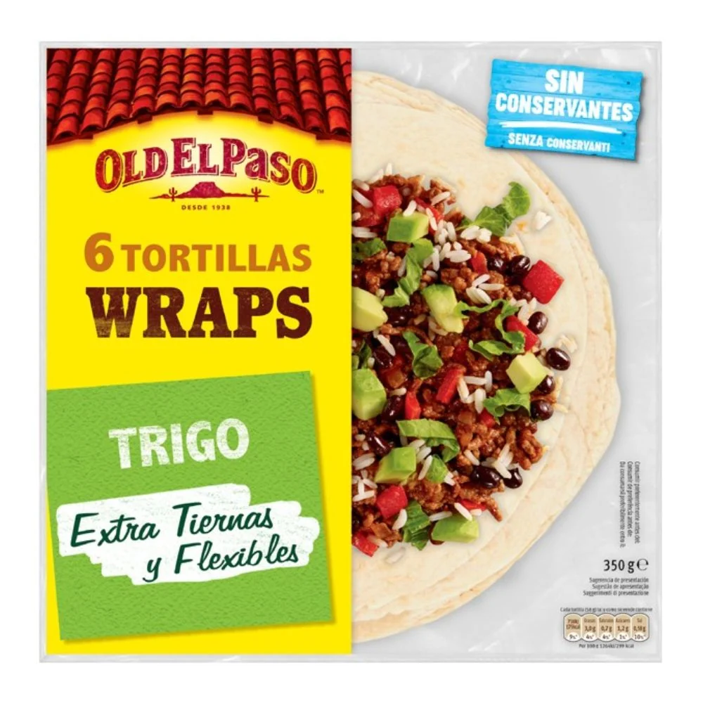 Old El Paso Tortilje Wrap, 6 tortilja od 350g