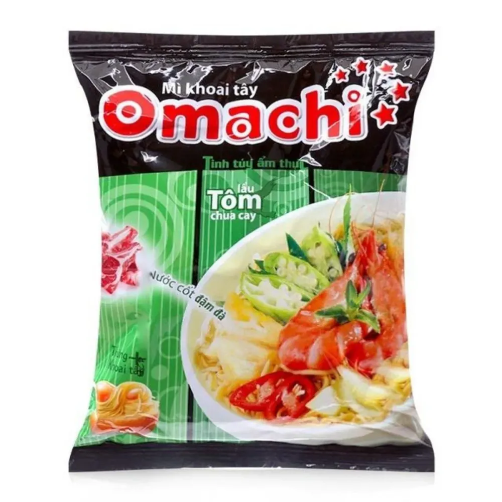 Omachi Tom Yum Instant Noodle, rezanci s ribom od 80g