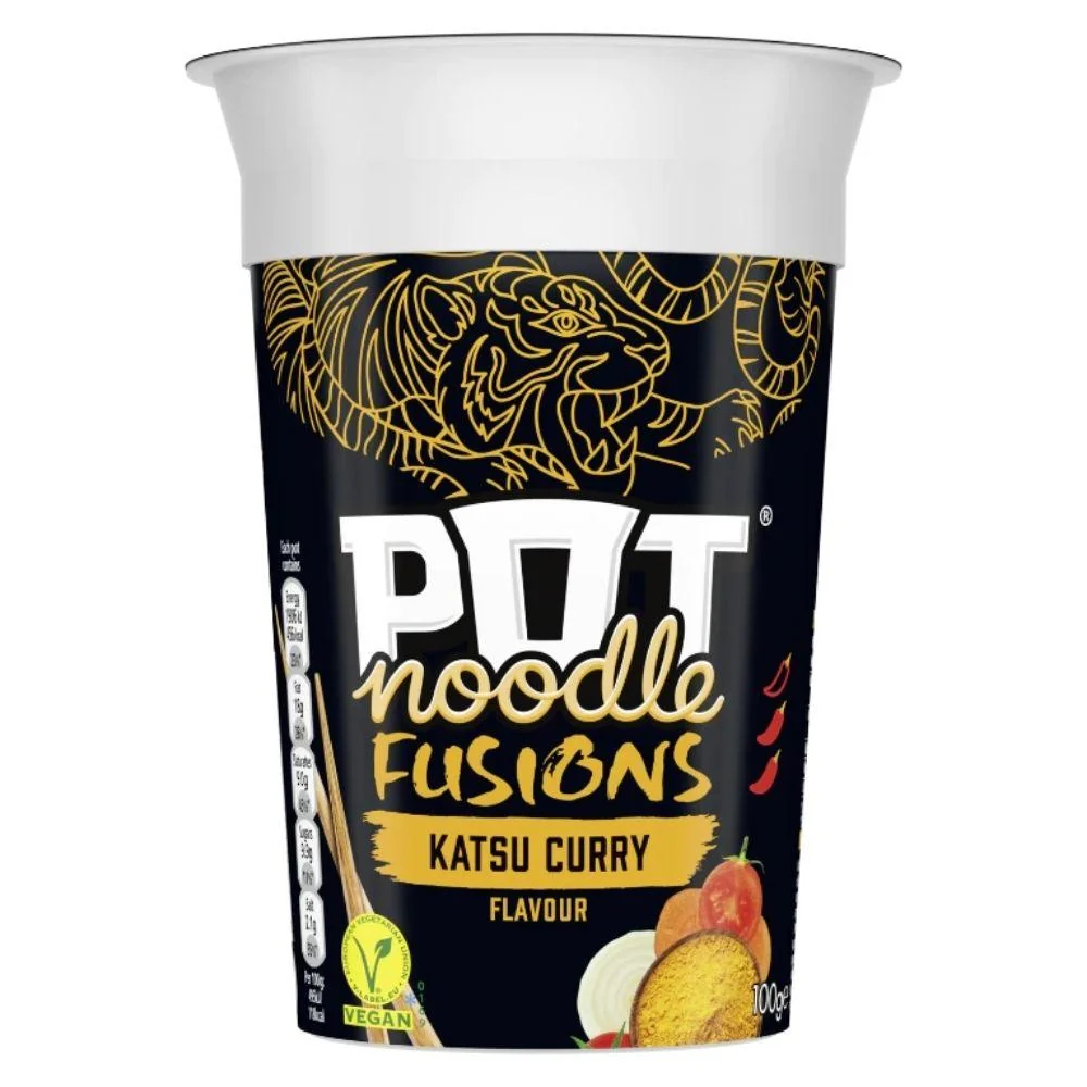 Pot Noodle Fusion Katsu Curry, rezanci s pikantnim curryjem i umakom od manga od 100g