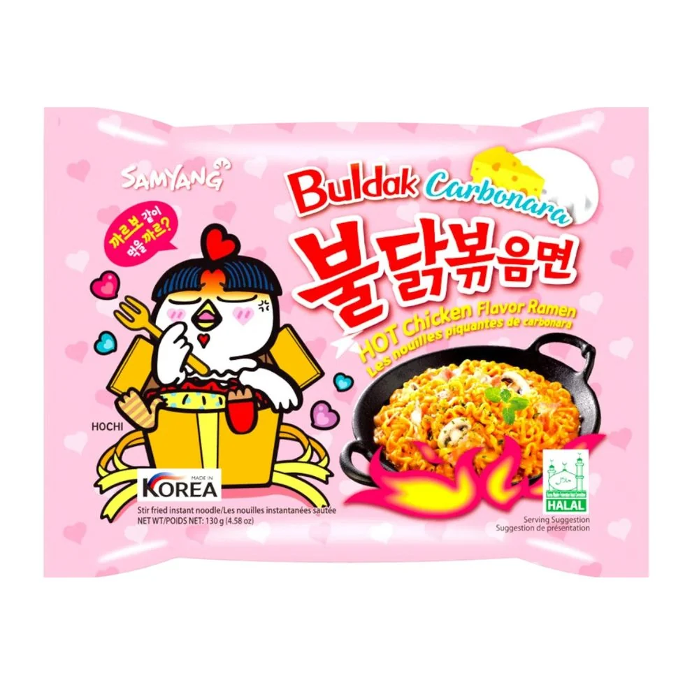 Samyang Buldak Carbonara Hot Chicken Flavor, rezanci s okusom carbonare od 130g