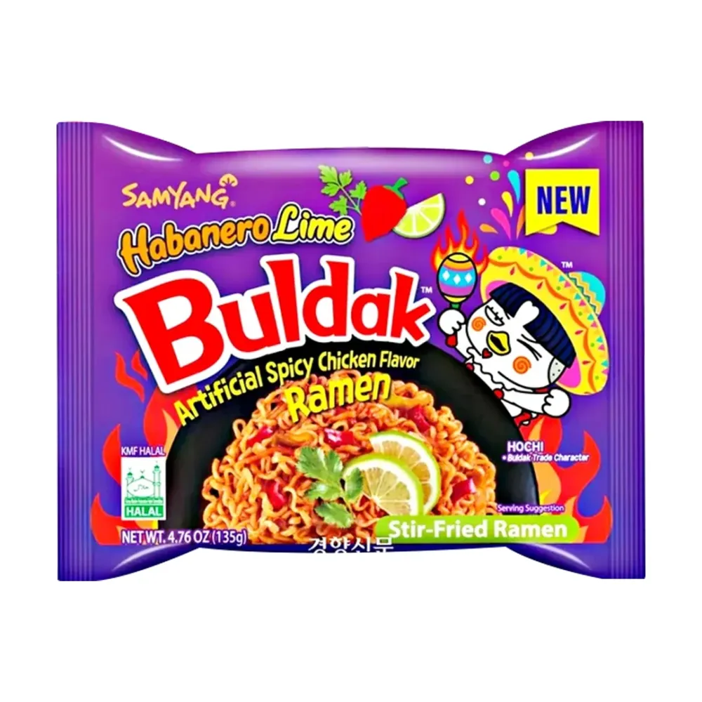 Samyang Buldak Habanero Lime, ljuti rezanci s okusom limete od 135g