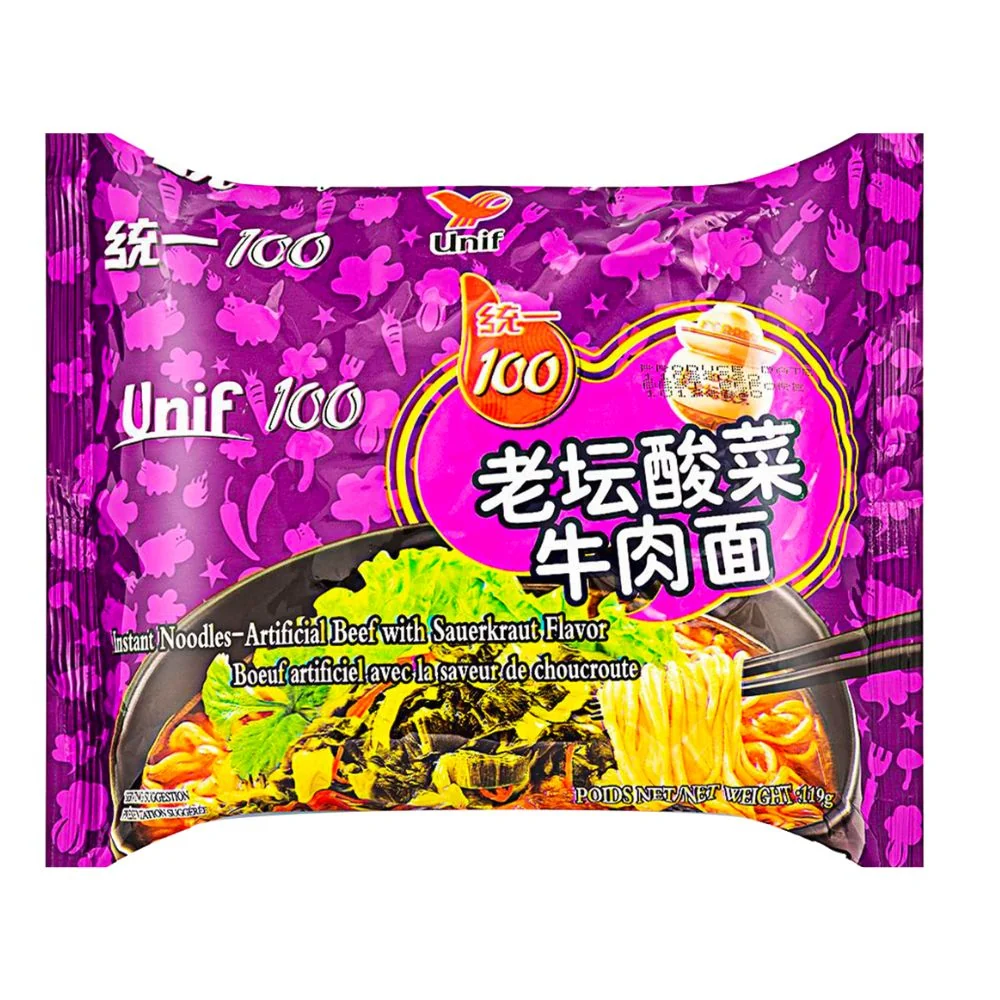 Unif Instant Noodles Artificial Beef Sauerkraut Flavour, instant rezanci s okusom govedine i kiselog kupusa od 119g