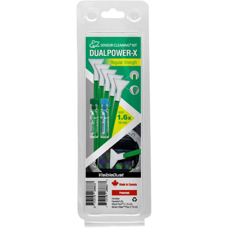 Visible Dust EZ DUALPOWER-X Regular Strength set za mokro čišćenje APSC senzora, 16mm (1.6x)