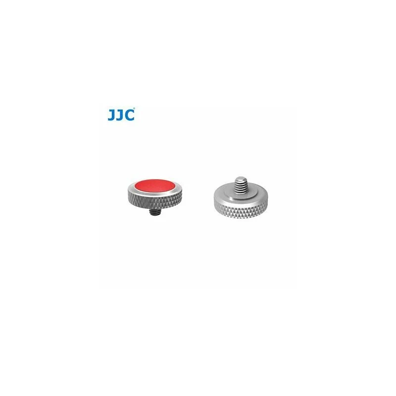 JJC Deluxe SRB-R Soft release button za Fuji/Leica (crveni/srebrni)