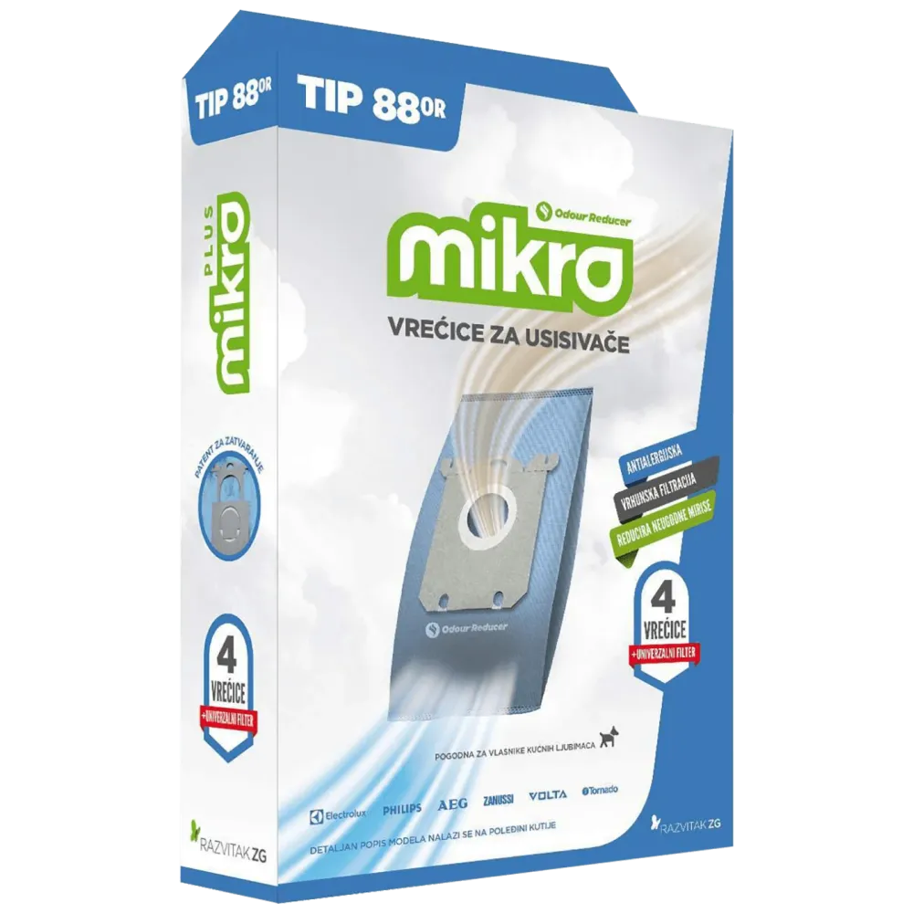 Mikro Vrećice za usisavače 4/1 Tip: 88OR - 088.OR.088