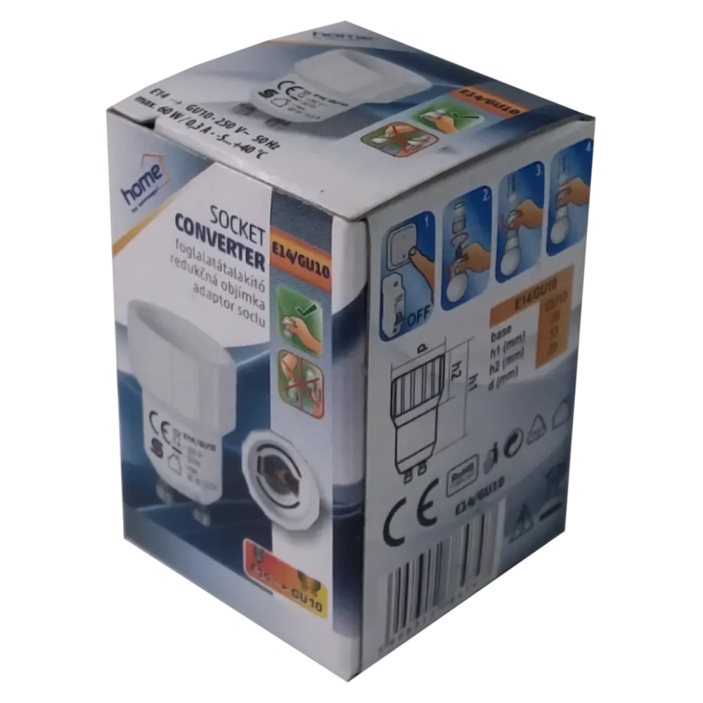 home Adapter za sijalično grlo GU10 na E14 - E14/GU10