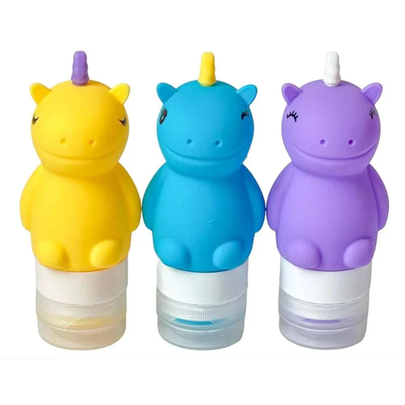 Yumbox Pribor - Squeezy Unicorns bočice za preljevanje - 3 kom.
