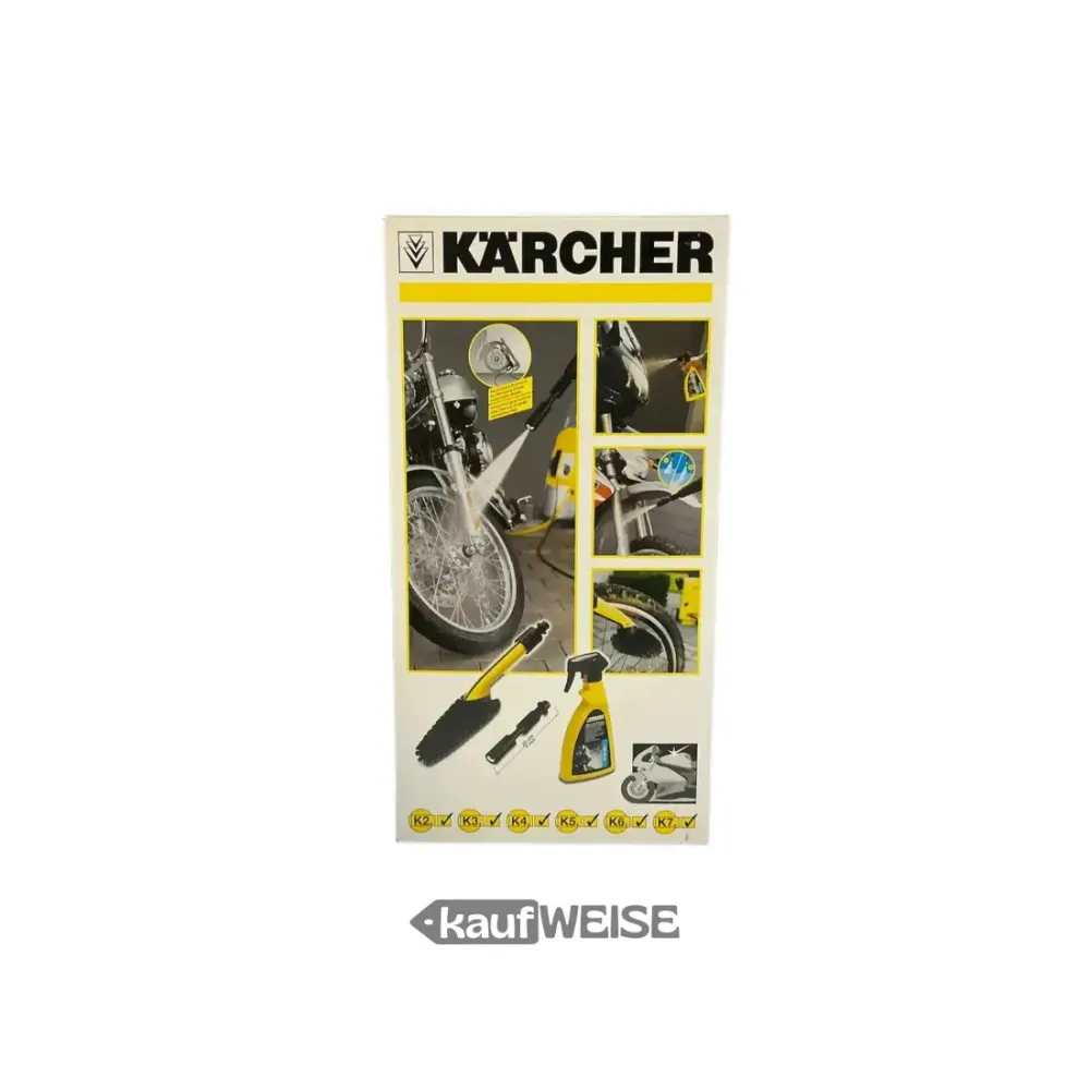 Kärcher set za čišćenje motocikala (3 dijela) za perače pod tlakom K2-K7 | uklj. 3-u-1 sredstvo za čišćenje, četku za pran...