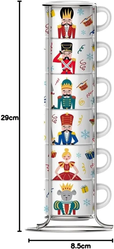 BIALETTI set šalica, ORAŠAR