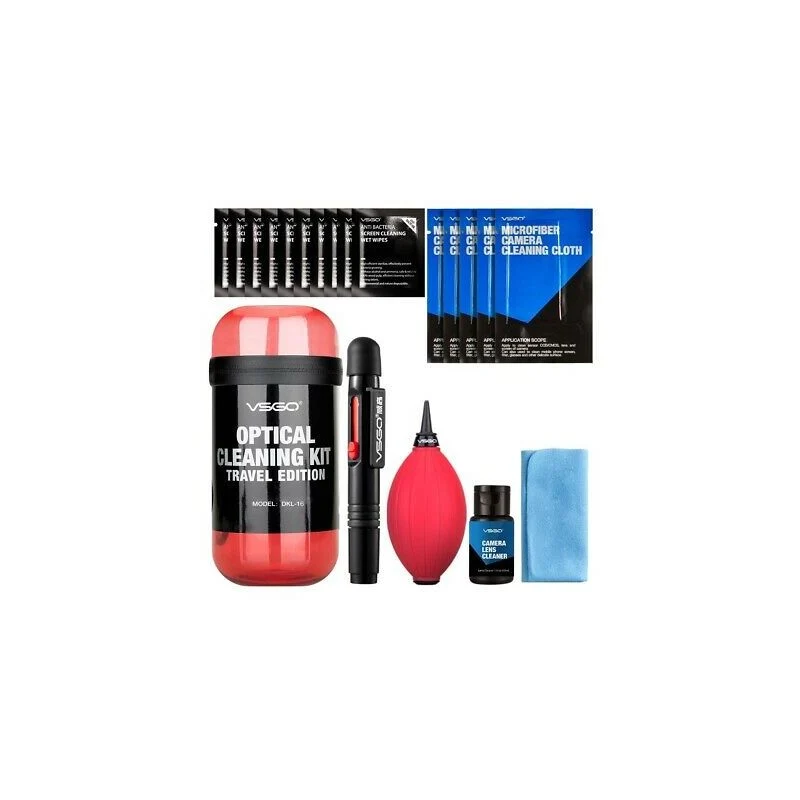 VSGO 6--1 Optical Cleaning Kit TRAVEL (crveni)