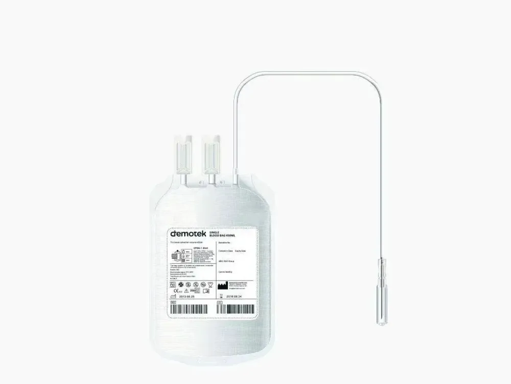 Punga recoltare pentru sange CPDA-1, cu ac 14G si protectie ac, 350ml